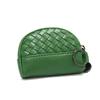 2026 Bolso Nuevo para Mujer Cartera Tejida Hecha a Mano Billetera Sencilla para Monedas Billetera de Piel Sintética Bolso Pequeño con Cremallera para Cosméticos