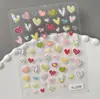 Pegatinas para Uñas con Forma de Corazón de Dopamina 3D Versátiles Corazón Hueco Pegatinas para Uñas en Relieve DIY Modelo Yl