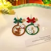 Pendientes de Navidad para Mujer en Otoño e Invierno Lindos 2025 Nuevos Pendientes de Lazo con Borla de Nicho Pendientes de Alta Gama