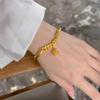Pulsera de Cadena de Campana de Palacio Antiguo, Chapada en Oro Arena Vietnamita, Venta al por Mayor de Herencia, Estilo Fresco y Dulce para Mujer, Estilo Popular
