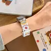 Correa de Reloj de Silicona Magnética de Tres Cuentas de Dibujos Animados Adecuada para Xiaomi Mi Band Generación 10/9/8 Universal