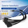 Conjunto Conector de Painel com Plugues Macho e Fêmea Tipo Y de Quatro Vias, Três Vias, Duas Vias Conector Mc4 Conector Fotovoltaico Terminal Solar