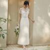 Vestido de Novia Ligero de Encaje 2026 Verano Blanco Sencillo Elegante Vestido de Tirantes Novia Boda Compromiso Fotos de Boda Vestido de Noche