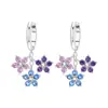 Brincos de Resina Série Floral Flor de Íris Flor de Cerejeira Originais Nicho Alto Padrão Luxo Leve Atacado para Mulheres