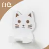Soporte de secador de pelo de gato de dibujos animados, estante de almacenamiento, colgador de baño sin taladro, colgador de gancho para inodoro, colgador de secador de pelo para dormitorio