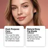 Labial Rose Glossy Hidrata naturalmente y añade brillo, cuida los labios secos y agrietados, y proporciona hidratación
