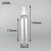 Spot 1030 50 100ml frasco spray transparente frasco plástico spray lateral de apertar Frasco Spray perfume sub-embalagem