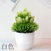 Planta Simulada Maceta Bola de Hierba Bonsái Árbol Pequeño Decoración para el Hogar Adornos de Flores Creativo Mini Pequeña Bola Redonda Cerezo Bola de Nieve