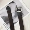 Cinto de Couro Masculino e Feminino com Fivela de Pino, Cinto de Lona, Cinto Casual para Trabalho, Tendência Jovem Estudante Treinamento Militar Outdoor Simples Estilo Coreano