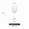 Harmony House Patrón Vertical Copa de Vino Tinto Juego de Copas de Vino Patrón Vertical Vidrio Denso Copa de Vino Tinto Copa de Vino Blanco Copa de Champán