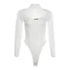 Cross-border estilo europeu e americano 2023 estação independente verão novas roupas femininas de cor sólida sexy malha manga comprida macacão de chão mulheres