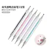 Caneta de Nail Art de Fábrica Atacado Caneta Broca de Uso Duplo Dupla Ponta com Haste de Broca Pincel Agulha Caneta de Puxar Linha Pintada Atacado Pacote com 5