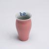Moji Impatiens Powder High Fragrance Tasting Cup Kung Fu Tea Set Cerâmica Fragrance Cup Inner and External Glaze Tea Cup