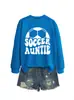 Tía del fútbol Amazon Wish sitio independiente sudadera casual y cómoda de mujer nueva de otoño e invierno de manga larga