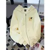 Suéter Grueso con Capucha Forrado de Polar para Mujer Abrigo con Capucha Sudadera con Capucha Estampada Holgada Hip Hop Moderno Elegante Explosiones