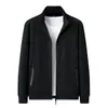 Traje Deportivo Casual para Hombres de Mediana Edad y Mayores Otoño e Invierno Chaqueta Cardigan Gruesa Forrada de Polar y Pantalones Largos Conjunto de Dos Piezas con Logotipo Estampado