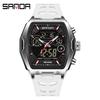 Transmisión en Vivo de Comercio Electrónico Reloj Electrónico de Gran Venta Reloj Digital Multifuncional Moderno Reloj Deportivo de Silicona Impermeable Despertador Reloj para Hombre