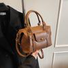 Bolso de mano estilo coreano para mujer, bandolera de un solo hombro, estilo almohada, informal, pequeño, cuadrado, de moda, para invierno de 2024