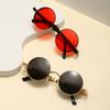 25 versión coreana de las nuevas gafas de sol de moda montura redonda pequeña retro gafas de sol de personalidad gafas de sol para fotos de boda venta al por mayor