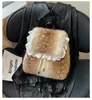 Bolso de mano de felpa con estampado de ciervos, nuevo para otoño e invierno, de alta calidad, versátil, para el trabajo, de hombro, bolso vintage para mujer