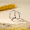 Anillo de pareja original de espigas de trigo y rosas para hombre y mujer un par de anillo de diseño de nicho Mori ins Plata de ley 925