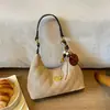 Bolso de Hombro Único para Mujer con Patrón de Diamantes Simple Retro Estilo Coreano Moda Versátil Chic Nicho Sensación de Alta Gama Cadena Bolso Cruzado para Mujer