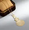 Europeu e Americano Transfronteiriço Criativo Costura Personalizado Geométrico Disco Estilo Ins Moda Elegante Estiloso Conjunto de Anel Colar Brincos