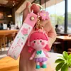 Lindo Llavero de Muñeca de Niña Sakura de Dibujos Animados Llavero Creativo para Coche Colgante de Llave para Mochila de Pareja Estudiante