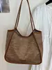 Bolsa Tote de Gran Capacidad Yuezi 2026 Nuevo Diseño de Moda Bolso Tejido con una Textura Sencilla para Viajar al Trabajo Bolso de Hombro