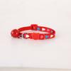 Collar con hebilla de gato de color, collar con forma de campana, corazón de melocotón, collar de gato para mascota, collar de fábrica