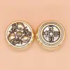 Spinner Hexagonal de Latón Puro, Adornos para Descomprimir, Arroz y Tesoro, Diez Rimas, Spinner, Spinner, Hombres y Mujeres, Tendencia Nacional Venta Caliente