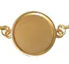 Placa Ligera Grabado Pulsera Tejida de Cuero DIY Base Redonda Pulsera Accesorios para Pulseras Pulsera de Botón