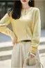 26 Otoño Invierno Cardigan de Felpa de Pelo Largo Otoño Invierno para Mujer 100% Lana Cuello Redondo Holgado Suave Pegajoso Prendas de Abrigo Prendas de Punto Suéter