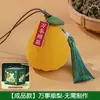 Bolsita de Año Nuevo DIY Forma de Caqui Kit de Materiales de Buena Suerte Colgante de Bolsita Zongzi de Ajenjo Hecho a Mano para Niños