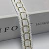 Otoño e Invierno Nuevo Estilo Chanel 8 caracteres Encaje Tejido Dorado y Plateado DIY Adecuado Puño de Ropa Falda Estilo Étnico
