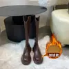 Botas largas para mujer, Botines Chelsea, Botas largas blancas, Nueva colección Otoño/Invierno 2024, Botas de plataforma estilo Dr. Martens, Botas de caña alta para montar