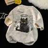 Camiseta de Manga Corta Estilo Americano Tie-Dye para Hombre, Cuello Redondo, Estampado de Marca de Verano de Moda, Retro de Calle, Corte Holgado, Top para Hombre de Talla Grande