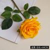 Flor Artificial de Rosa Hidratante de Tallo Único Flor Artificial Nórdica Simulada Adorno para Mesa de Comedor de Sala de Estar Mueble de TV Rosa Hidratante al Tacto