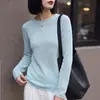 Suéter de Punto con Cuello Enrollado para Mujer, Nueva Colección Otoño/Invierno 2026, Lino Tencel, Top Básico de Manga Larga