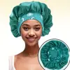 Gorro de Dormir Grande Satinado de Seda de Leche Transfronterizo, Sombrero Redondo de Ala Ancha Elástico Estampado Estilo Étnico, Gorro Pañuelo para la Cabeza, Gorro de Belleza