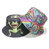 Sombreros de Sol de Primavera y Verano Europeos y Americanos de Amazon Temu Transfronterizos, Sombrero de Pescador Versátil Casual para Exteriores, Sombrero de Cubo de Dibujos Animados de Rana para Mujer