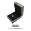 Nova caixa de embalagem de joias de couro escovado dourado High-end Ring Colar Box Light Luxury Jewelry Packaging Box Spot