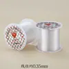 Carrete pequeño portátil de línea de pesca transparente, hilo para abalorios DIY, hilo de cristal no elástico, línea de pesca para pescar.