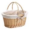 Cesta de piquenique de vime de salgueiro, cesta de colheita, brinquedo de tecido, cesta de frutas, cesta de flores, cesta de compras, cesta de armazenamento