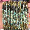 Suministro directo de fábrica cuentas pequeñas de corte cristalino degradado accesorios para joyería DIY cuentas redondas facetadas productos semiacabados venta al por mayor
