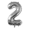 Versión Americana Cuerpo Delgado 32 pulgadas Número Globos de Papel de Aluminio Color Degradado Oro Plata Oro Rosa Globos Numéricos Venta al por Mayor