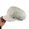 Sombrero Octagonal Versátil Minimalista Estilo Japonés Que Hace Que la Cara Parezca Más Pequeña, Circunferencia de Cabeza Grande, Boina Retro, Nueva Tendencia de Moda para Artistas
