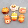 Gato-Temático Torrada Comida Desenho Animado DIY Resina Acessórios Decoração Pingente de Sapato Kit de Materiais