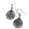 Huajie desea pendientes de gota huecos con forma de corazón de plata de ley 925, estilo europeo y americano, a la moda, para mujer, pendientes de vacaciones