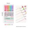 Xingmiao Creative Curved Pen Cute Quick-drying Highlighter Estudante Mark Hand Account Marking Pen Flower Profile Pen Atacado